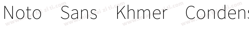 Noto Sans Khmer Condensed ExtraBold字体转换